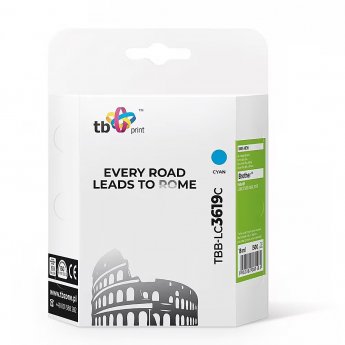 TB Print Ink for Brother MFC-J23 30DW Cyan TBB-LC3619C