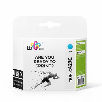 TB Print Ink for Brother MFC-J5955DW TBB-LC427C 100% new cyan