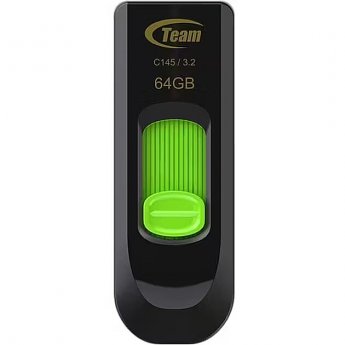 TeamGroup C145 64GB USB Flash Drive USB-A 3.2 Gen1 Black Green