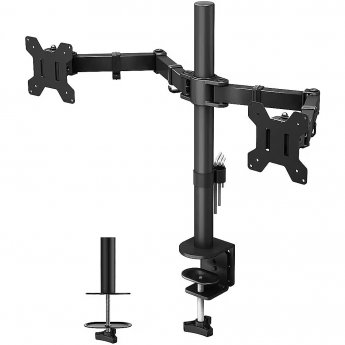 Techly Desk Mount for 2 Monitors, 13-27"