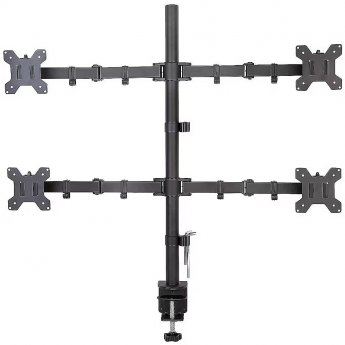 Techly Desk mount for 4 monitors, 13-27"