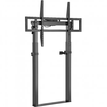 Techly Motorized TV Wall Mount with Adjustable Height, 55-100"