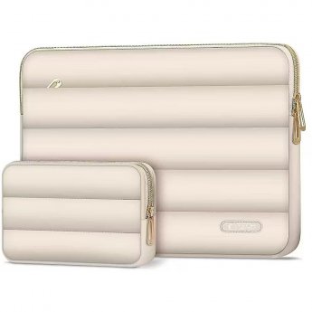 Tech-Protect Puffy Sleeve, 15-16", Beige