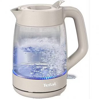 Tefal Kettle | KO2G0BE0 | 2000 W | Electric | 1.7 L | Glass | 360° rotational base | Grey/Transparent