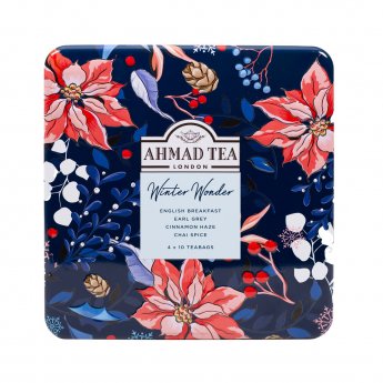 Tēja AHMAD TEA Winter Wonder Selection, 40 tējas maisiņi, metāla kastīte