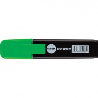 Teksta marķieris, slīps serdenis, līnijas platums 1‒5 mm, krāsa zaļa, fluorescenta