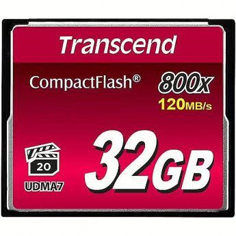 Transcend 800x, 32GB, UDMA7, Compact Flash Card
