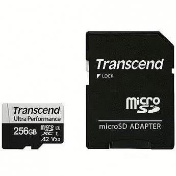 Transcend Ultra Performance, microSDXC, 256GB, UHS-I, U3, V30 +Adapter