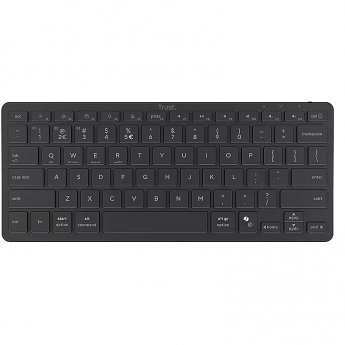Trust Nado II Bluetooth Tastatur für mehrere Geräte, Schwarz