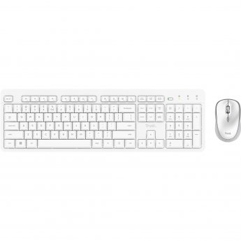 Trust Ody II, Wireless Combo, White, Eng