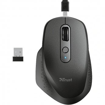 Trust Ozza, Wireless (Rechargeable), Black
