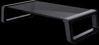 Trust Tempered glass monitor stand Monta, Black