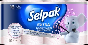 Tualetes papīrs SELPAK Extra Refresh, 3 slāņi, 15.6m, 130 loksnes, 16 ruļļi