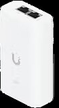Ubiquiti PoE++ Adapter; Delivers up to 60W of PoE++; Surge, peak pulse, and overcurrent protection; Contains RJ45 data input, AC cable with earth ground, and PoE++ output; LED indicator for status monitoring.