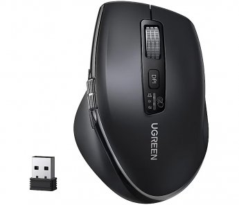 Ugreen M751 Wireless Mouse 5000DPI BT / Wi-Fi / black