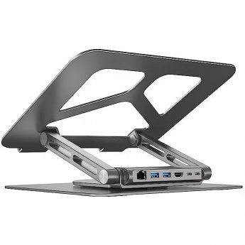 Unitek LAPTOP STAND FOLDABLE +HUB USB-C HDMI 4K PD