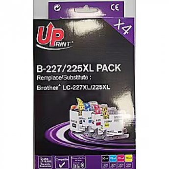Uprint Brother 225XL BK (30ml)+C+M+Y (13ml)