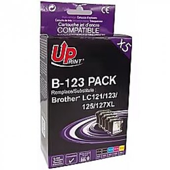 Uprint Tintes kārtridžs UPrint Brother LC123 Multipaka