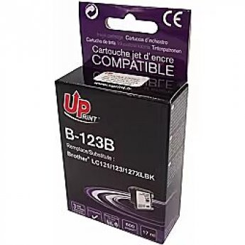 Uprint Tintes kārtridžs UPrint Brother LC123BK Black