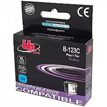 Uprint Tintes kārtridžs UPrint Brother LC123C/125XLC Cyan 