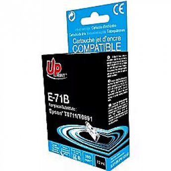 Uprint Tintes kārtridžs UPrint Epson T0711Bk Black