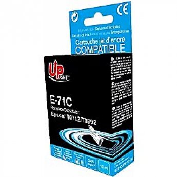 Uprint Tintes kārtridžs UPrint Epson T0712C Cyan