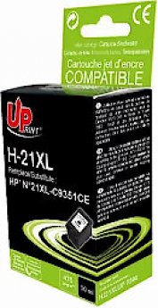 Uprint Tintes kārtridžs UPrint HP 21XLBk Black