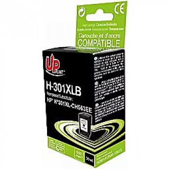 Uprint Tintes kārtridžs UPrint HP 301XLBk Black