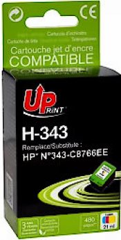 Uprint Tintes kārtridžs UPrint HP 343 Colour