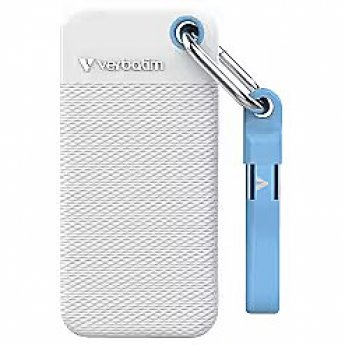 Verbatim Ārējais SSD Verbatim Pocket White 1TB USB-C