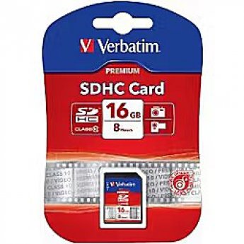 Verbatim Atmiņas karte Verbatim SDHC 16GB Class 10