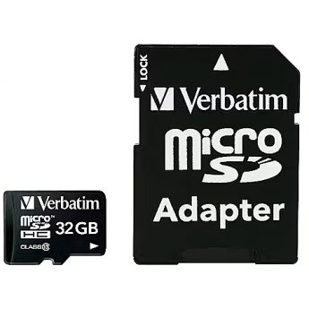 Verbatim CARD 32GB Verbatim Premium MicroHC 90MB/s +Adapter