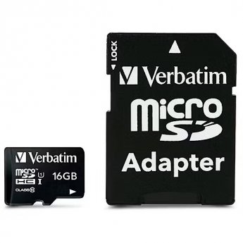 Verbatim Premium, microSDHC, 16GB, UHS-I, U1, V10 +Adapter