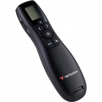 Verbatim Prezenteris Verbatim 2.4GHz, Melns, 2xAAA, LCD display