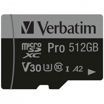 Verbatim Pro, 512GB, microSDXC
