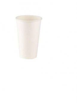 Vienreizējās lietošanas papīra glāzes, baltas, 234ml, D80mm, 46x90mm, 0.399kg, 50gab