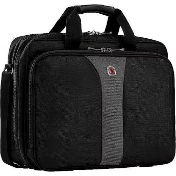 Wenger Legacy Double Gusset, 16", Black/Gray
