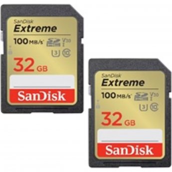 Western Digital Extreme, 2Pack, SDHC, 32GB, Class 10, UHS-I, U3, V30