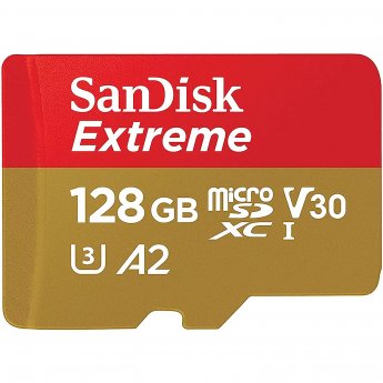 Western Digital Extreme, microSDXC, 128GB, UHS-I, U3, V30