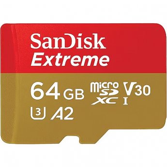Western Digital Extreme, microSDXC, 64GB, UHS-I, U3, V30