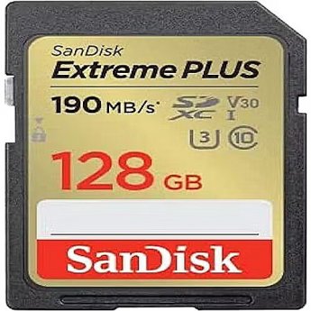 Western Digital Extreme PLUS, SDXC, 128GB, UHS-I, Class 10, U3, V30