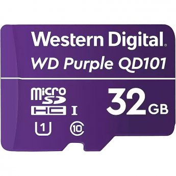 Western Digital Purple QD101, microSDHC, 32GB, Class 10, UHS-I, U1