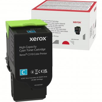 Xerox C310 CYAN HIGH CAPACITY TONER CARTRIDGE (5500 PAGES)