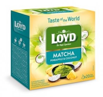 Zaļā tēja LOYD Matcha ar ananasu un kokosriekstu g. 20gb. x 1.5g