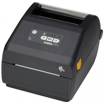 Zebra ZD421 TT 203 DPI USB HOST LAN BTLE5 EU AND UK CORDS SWISS FONT